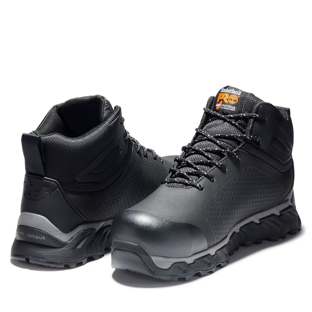 Botas de Trabajo Masculino - Timberland Pro® Ridgecomp Toe - DGILU3247 - Pretas
